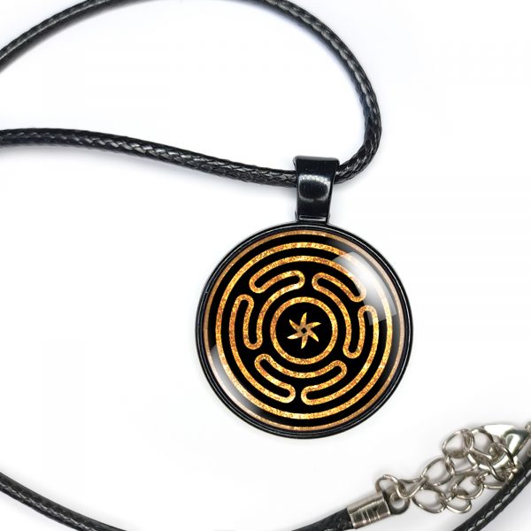 Hecate Necklace Pendant, Wheel Of Hekate - Image 5