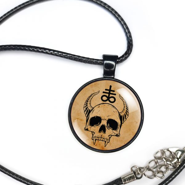 Leviathan Necklace Occult Jewelry Skull Pendant - Image 6