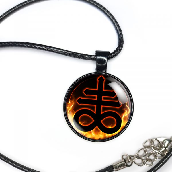 Leviathan Cross Necklace, Brimstone Pendant - Image 6
