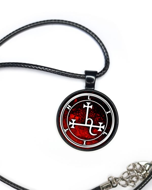 Lilith Sigil Necklace Pendant Red - Image 9