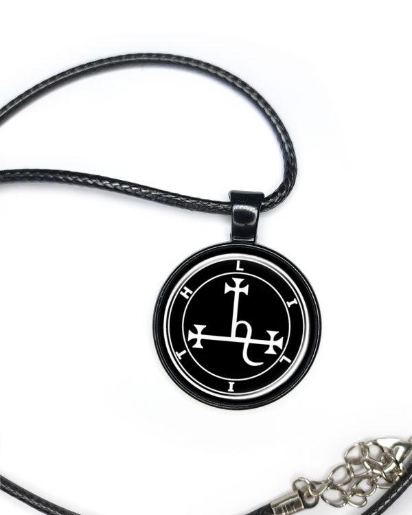 Lilith Sigil Necklace Pendant Black - Image 5