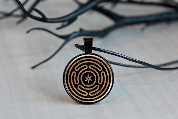Hecate Necklace Pendant, Wheel Of Hekate - Image 7