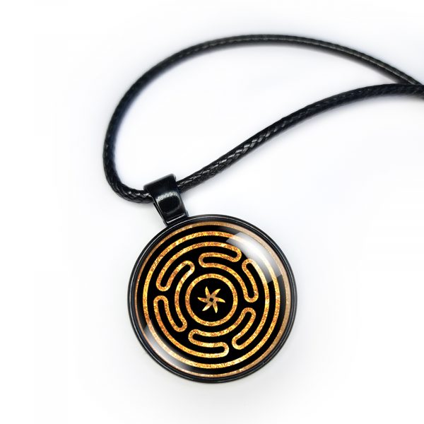 Hecate Necklace Pendant, Wheel Of Hekate - Image 6
