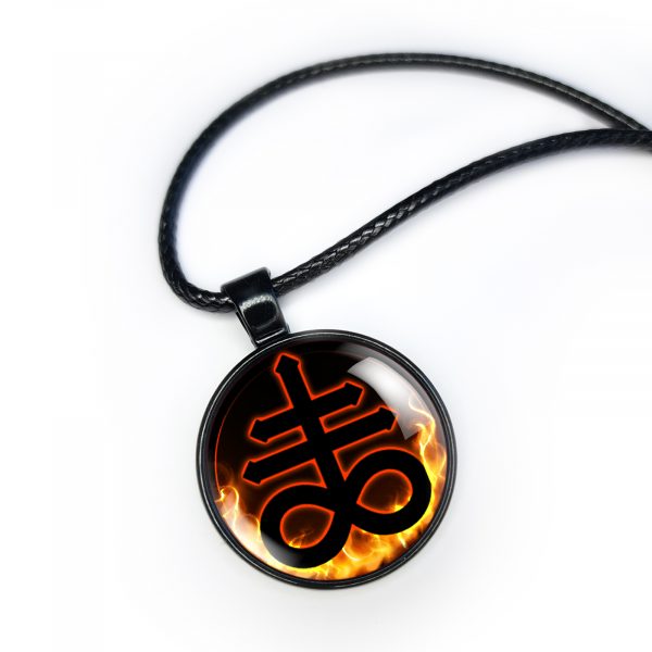 Leviathan Cross Necklace, Brimstone Pendant - Image 2