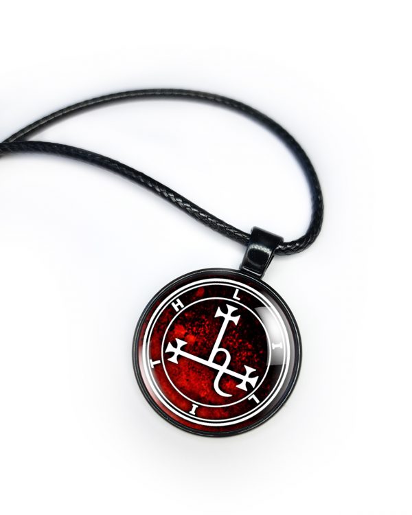 Lilith Sigil Necklace Pendant Red - Image 8