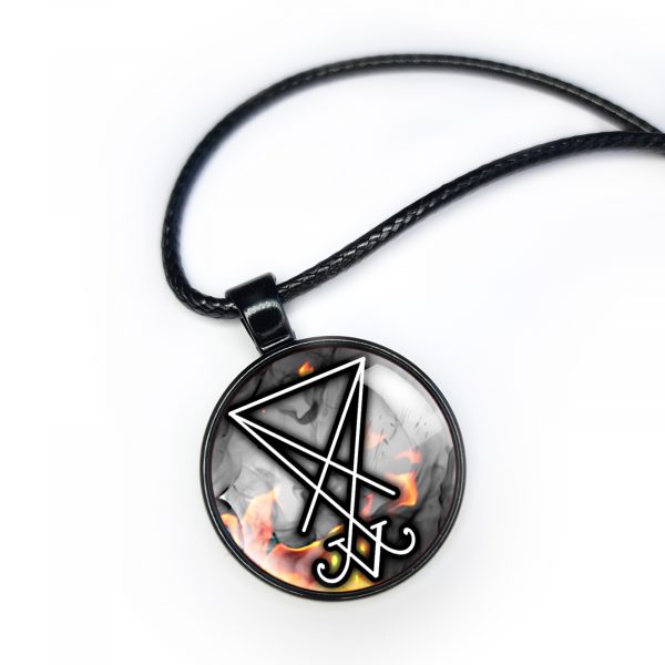 Lucifer Sigil Necklace Pendant Fire - Image 6