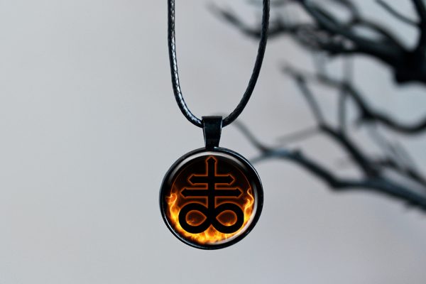 Leviathan Cross Necklace, Brimstone Pendant - Image 7