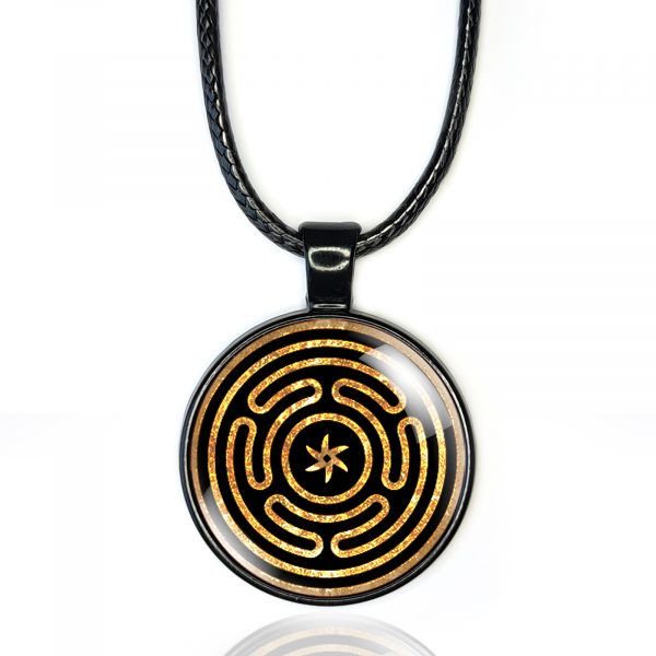 Hecate Necklace Pendant, Wheel Of Hekate - Image 2