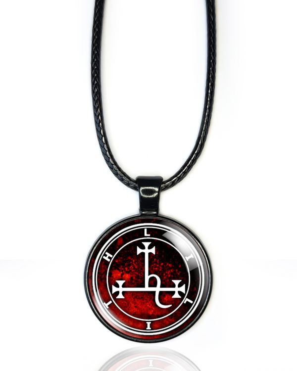 Lilith Sigil Necklace Pendant Red - Image 6