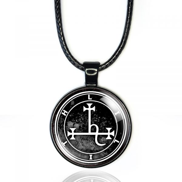 Lilith Sigil Necklace Grey - Image 8