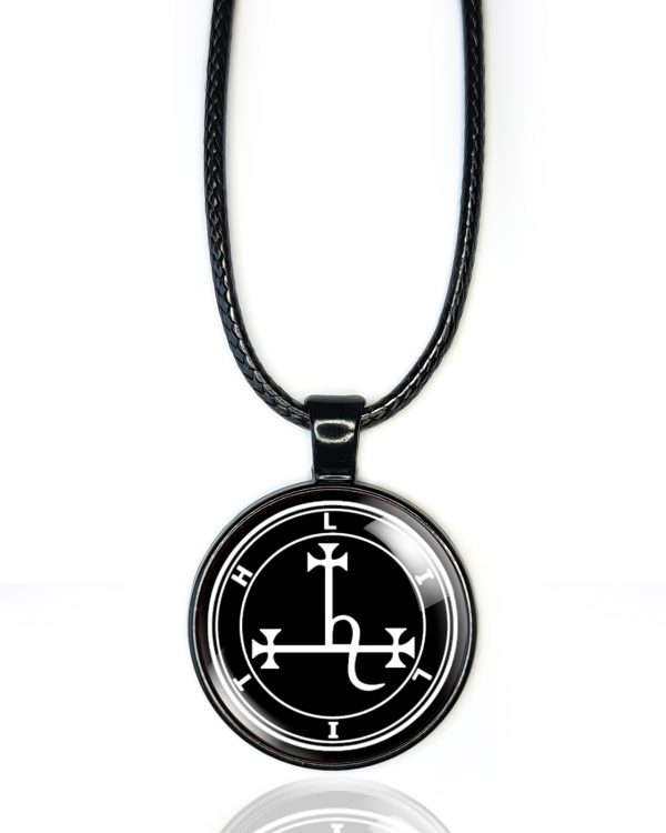 Lilith Sigil Necklace Pendant Black - Image 2