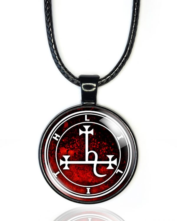Lilith Sigil Necklace Pendant Red - Image 7