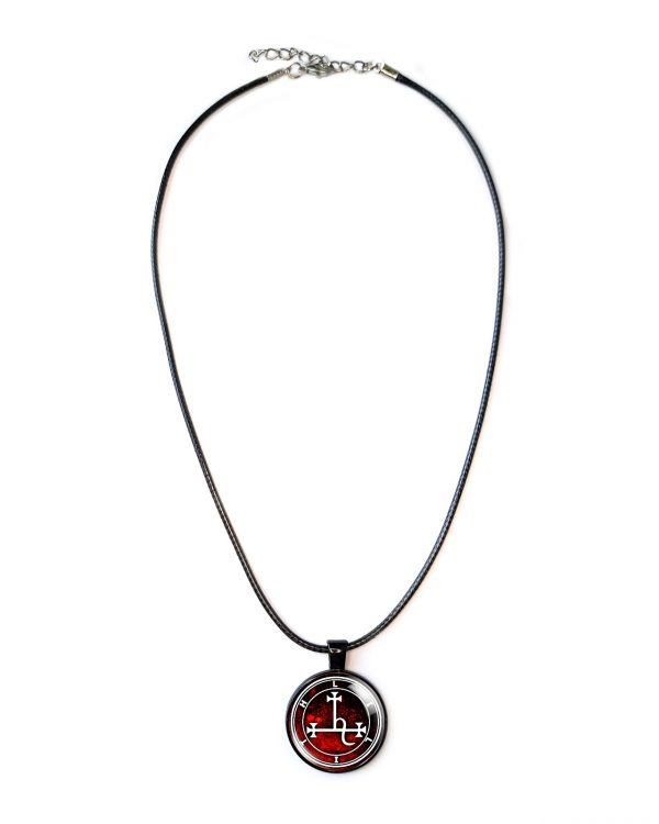 Lilith Sigil Necklace Pendant Red - Image 4