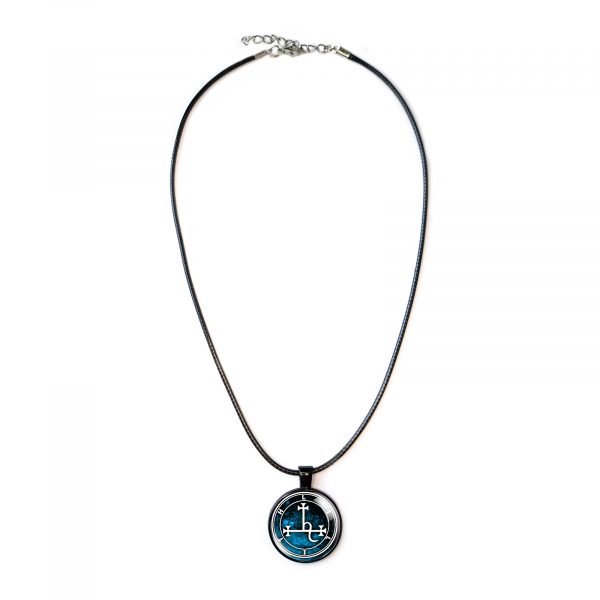 Lilith Sigil Pendant Necklace Blue - Image 6