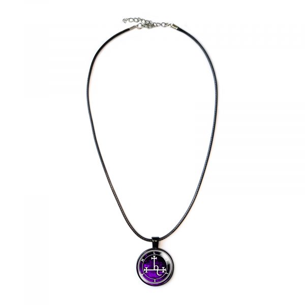 Lilith Sigil Necklace Pendant Purple - Image 6