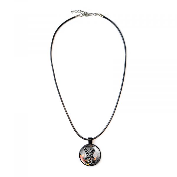 Lucifer Sigil Necklace Pendant Fire - Image 4