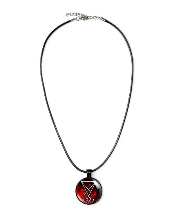 Lucifer Sigil Necklace Pendant Red - Image 6