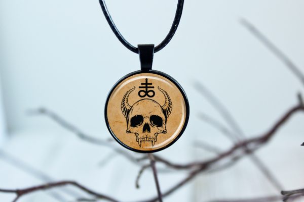 Leviathan Necklace Occult Jewelry Skull Pendant - Image 4