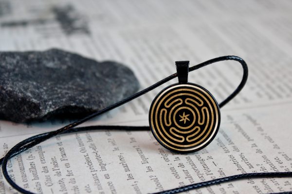 Hecate Necklace Pendant, Wheel Of Hekate