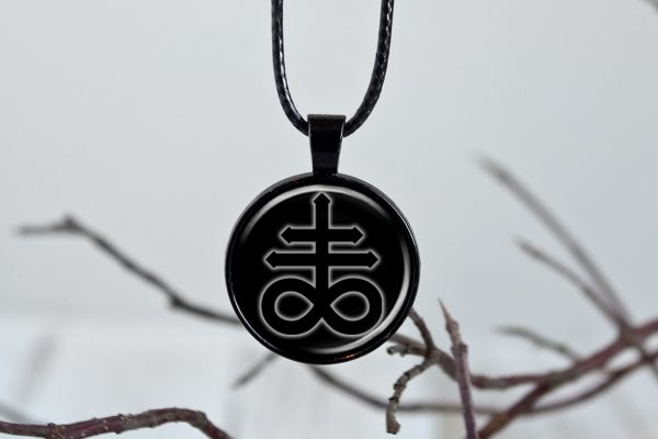 Leviathan Cross Necklace, Brimstone Pendant