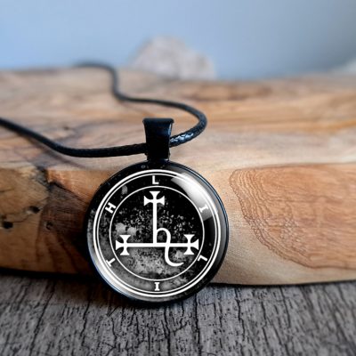 Lilith Sigil Necklace Grey