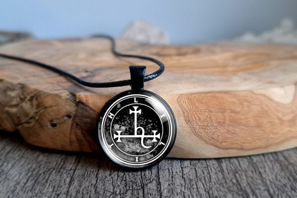 Lilith Sigil Necklace Grey