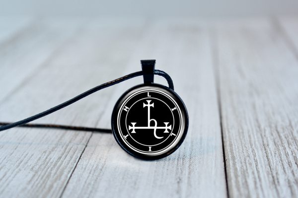 Lilith Sigil Necklace Pendant Black