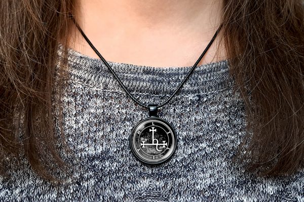 Lilith Sigil Necklace Grey - Image 5