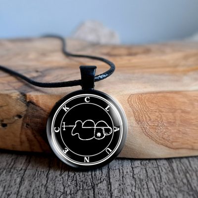 Clauneck Wealth Demon Sigil Seal Necklace Pendant