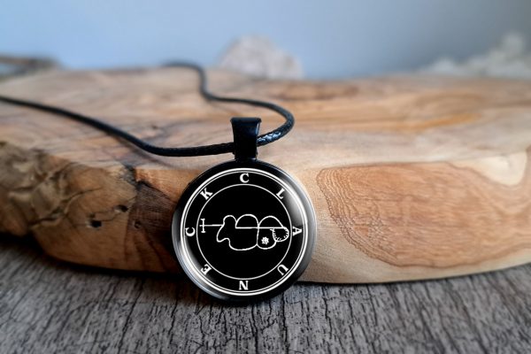 Clauneck Wealth Demon Sigil Seal Necklace Pendant